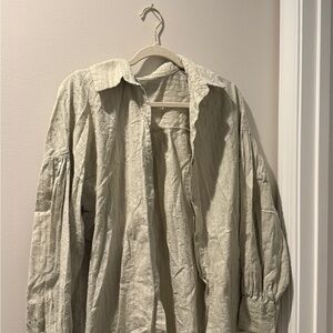 Cream Button-Up Shirt